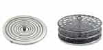 Tapa de acero de discos concéntricos-0