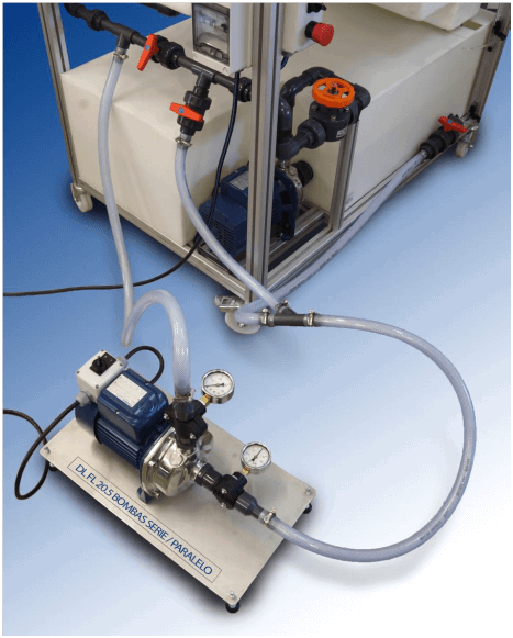 EQUIPO PARA ESTUDIO DE BOMBAS EN SERIE Y EN PARELELO-0